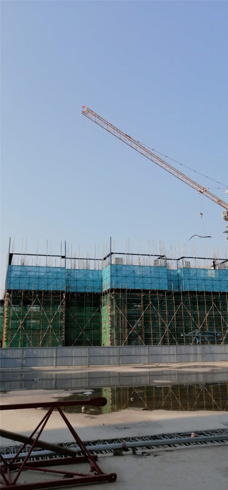 博鱼综合体育官网登录入口永州项目全钢型爬架进场进展